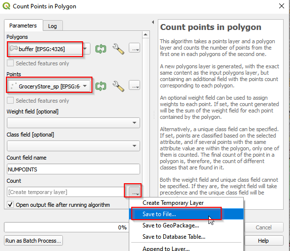 Count points in polygon (b)