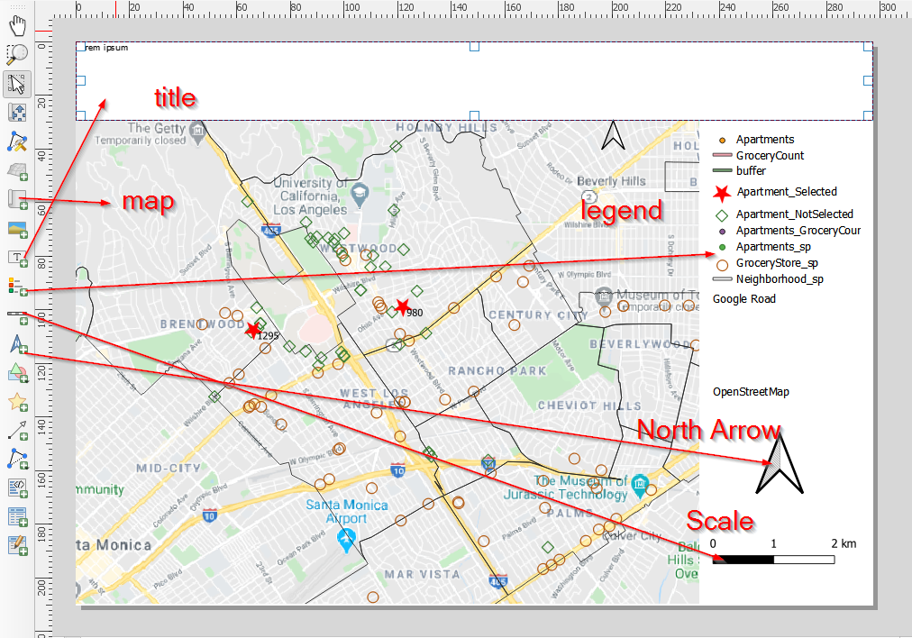 Figure 68. Add elements to make map